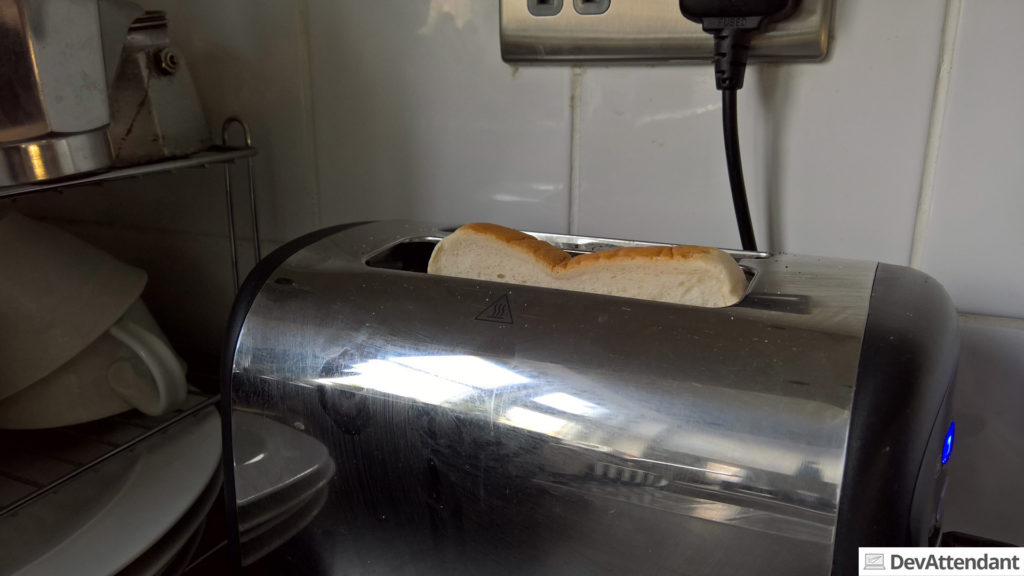 Der Toaster ist etwas zu klein...