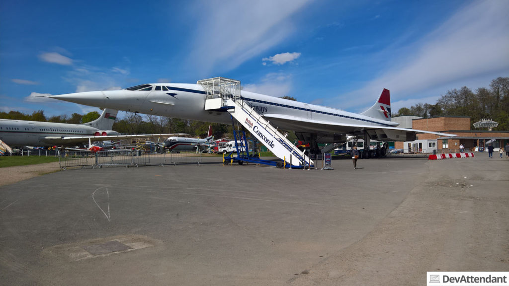 Die Concorde aus nächster Nähe