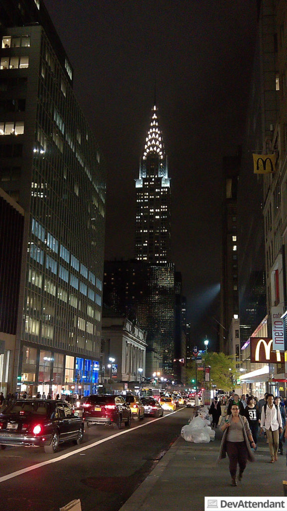 Das Empire State Building bei Nacht