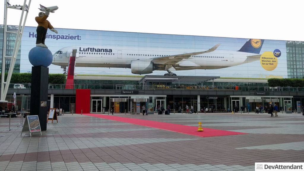 Was für eine Metapher am Flughafen München bei dem Tag...