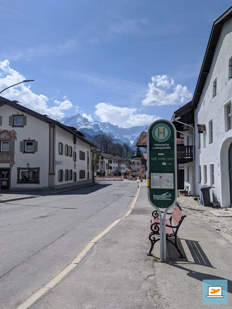 Die Historische Ludwigsstraße in Garmisch-Partenkirchen
