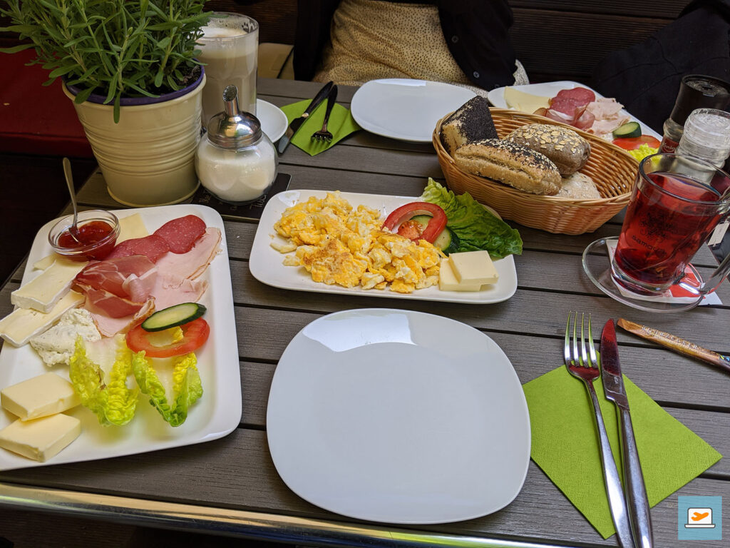Unser Frühstück im Café Auszeit