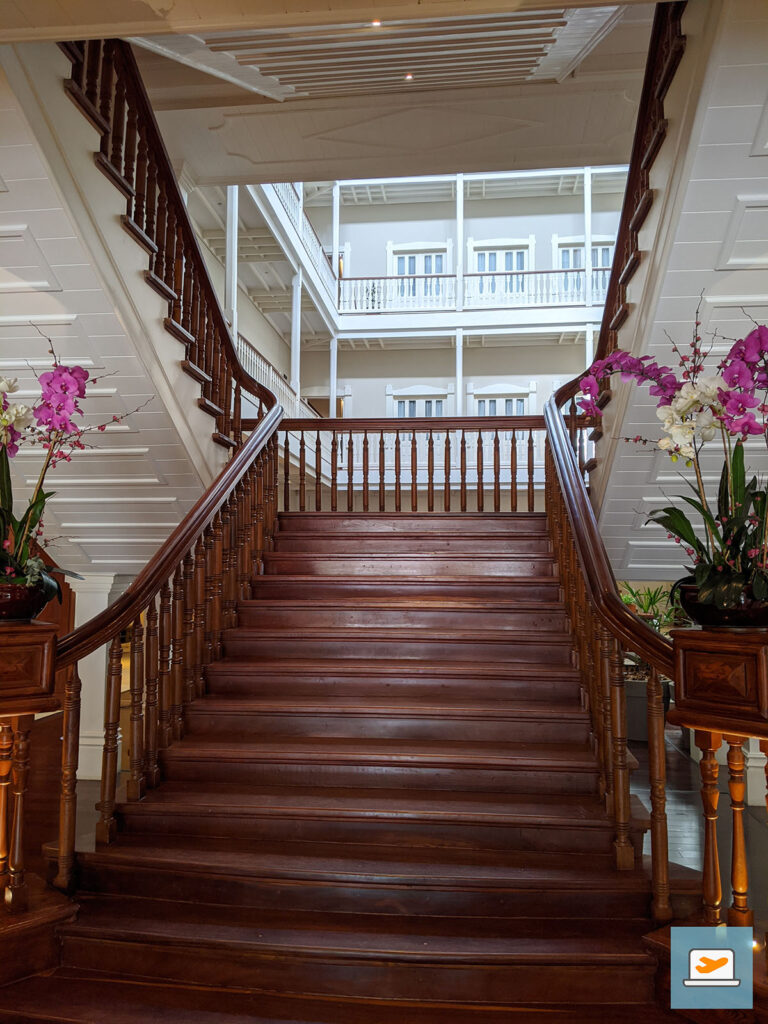 Die Replica der Titanic-Treppe im Central Hotel Panamá