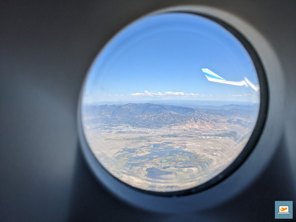Landeanflug auf Salt Lake City
