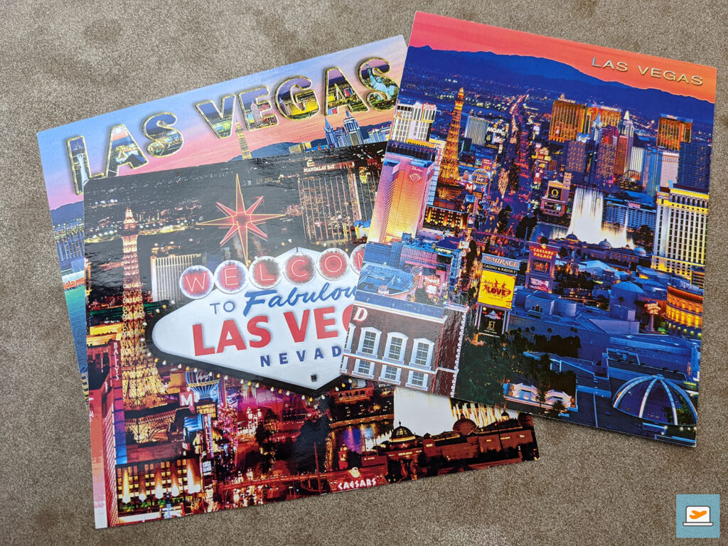 Seit 4 Jahren sind die Las Vegas-Karten mit mir mitgereist - Zeit sie wegzuschicken