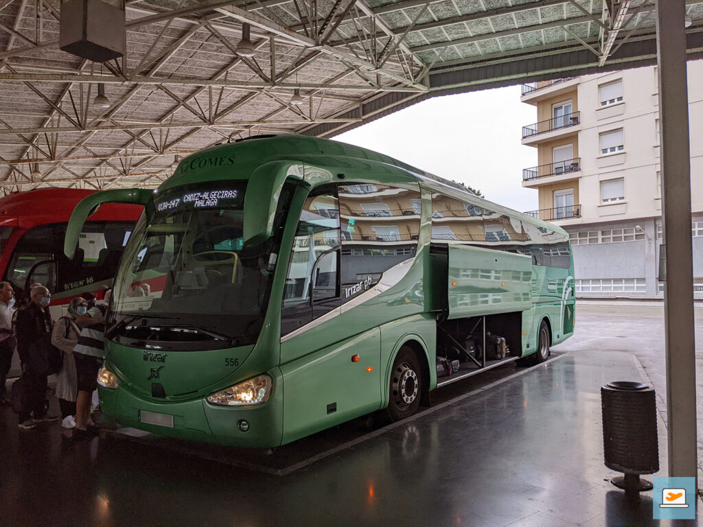Kurzer Zwischenhalt und Buswechsel in Algeciras