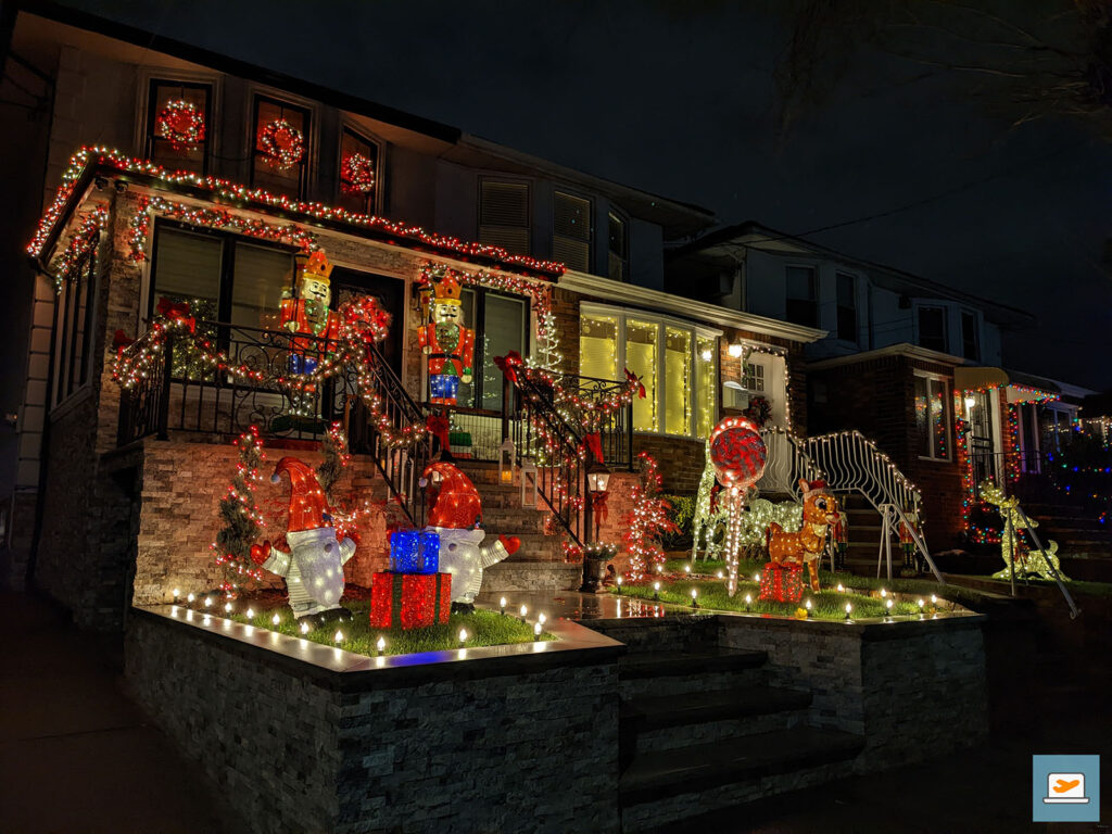 Weihnachtsbeleuchtung in Dyker Heights