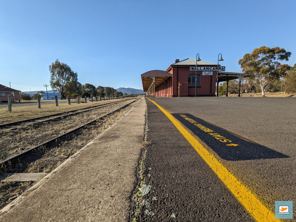 Der Bahnhof von Wallangarra auf Queensland-Seite