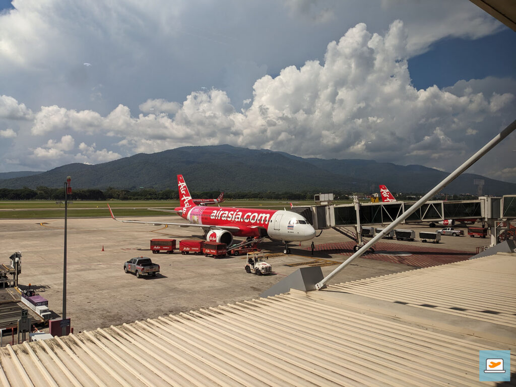 Die Landschaft um den Flughafen von Chiang Mai war mehr als nur schön