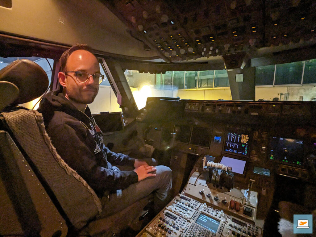 Probesitzen in einer B747-8