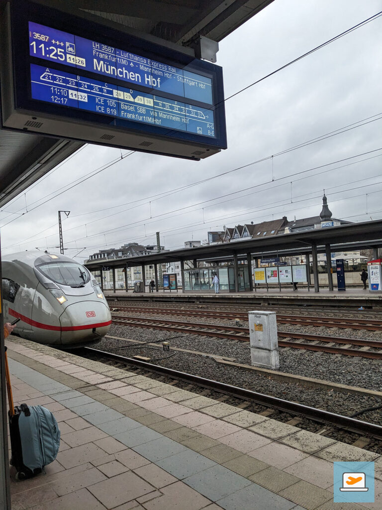 So ungewohnt, mal nicht mit dem Flugzeug quer durchs halbe Land zu reisen...